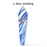 HULIANFU Natural Quartz Pipe Smoking Pipe Dream AmeThyst Point Rod Treatment  Gem With Metal Filter Wholesale Price 1PC