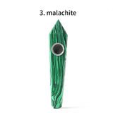 HULIANFU Natural Quartz Pipe Smoking Pipe Dream AmeThyst Point Rod Treatment  Gem With Metal Filter Wholesale Price 1PC