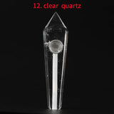 HULIANFU Natural Quartz Pipe Smoking Pipe Dream AmeThyst Point Rod Treatment  Gem With Metal Filter Wholesale Price 1PC