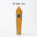 HULIANFU Natural Quartz Pipe Smoking Pipe Dream AmeThyst Point Rod Treatment  Gem With Metal Filter Wholesale Price 1PC