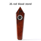 HULIANFU Natural Quartz Pipe Smoking Pipe Dream AmeThyst Point Rod Treatment  Gem With Metal Filter Wholesale Price 1PC