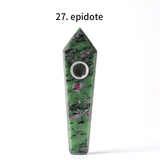 HULIANFU Natural Quartz Pipe Smoking Pipe Dream AmeThyst Point Rod Treatment  Gem With Metal Filter Wholesale Price 1PC