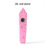 HULIANFU Natural Quartz Pipe Smoking Pipe Dream AmeThyst Point Rod Treatment  Gem With Metal Filter Wholesale Price 1PC