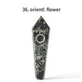 HULIANFU Natural Quartz Pipe Smoking Pipe Dream AmeThyst Point Rod Treatment  Gem With Metal Filter Wholesale Price 1PC