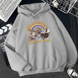 Hulianfu Support Your Local Street Cats Print Women Hoodie Cartoons Crewneck Clothes Vintage Loose Sweatshirt Street Hip Hop Hoody Womens