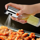 HULIANFU Kitchen Stainless Steel Olive Oil Sprayer Bottle Pump Oil Pot Leak-proof Grill BBQ Sprayer Oil Dispenser BBQ Cookware Tools