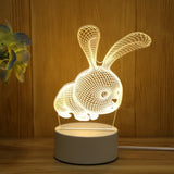 HULIANFU Romantic Love 3D Lamp Heart-shaped Balloon Acrylic LED Night Light Decorative Table Lamp Valentine  Day Sweetheart Wife  Gift