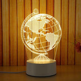 HULIANFU Romantic Love 3D Lamp Heart-shaped Balloon Acrylic LED Night Light Decorative Table Lamp Valentine  Day Sweetheart Wife  Gift