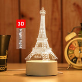 HULIANFU Romantic Love 3D Lamp Heart-shaped Balloon Acrylic LED Night Light Decorative Table Lamp Valentine  Day Sweetheart Wife  Gift