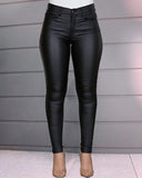 Spring Women Pu Leather Pants Black Sexy Stretch Bodycon Trousers High Waist Long Casual Pencil S-3XL Winter