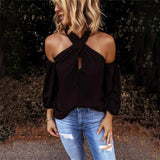 Hulianfu Off shoulder white blouse shirt Women bodycon blouse elegant summer sexy shirt female blusas tops & tees