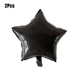 HULIANFU Silver Black Style Foil Letter Number Balloons Baby Shower Helium Ballon Happy Birthday Kids Adult Party Decoration Supplies