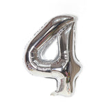 HULIANFU Silver Black Style Foil Letter Number Balloons Baby Shower Helium Ballon Happy Birthday Kids Adult Party Decoration Supplies