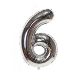 HULIANFU Silver Black Style Foil Letter Number Balloons Baby Shower Helium Ballon Happy Birthday Kids Adult Party Decoration Supplies