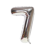 HULIANFU Silver Black Style Foil Letter Number Balloons Baby Shower Helium Ballon Happy Birthday Kids Adult Party Decoration Supplies