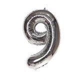 HULIANFU Silver Black Style Foil Letter Number Balloons Baby Shower Helium Ballon Happy Birthday Kids Adult Party Decoration Supplies