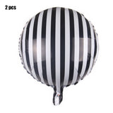 HULIANFU Silver Black Style Foil Letter Number Balloons Baby Shower Helium Ballon Happy Birthday Kids Adult Party Decoration Supplies
