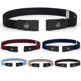 No Buckle Stretch Belt Buckless Belt Invisible Elastic Waist Belt Unisex for Jeans Pants, For Women Men