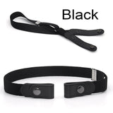 No Buckle Stretch Belt Buckless Belt Invisible Elastic Waist Belt Unisex for Jeans Pants, For Women Men