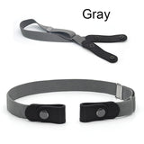 No Buckle Stretch Belt Buckless Belt Invisible Elastic Waist Belt Unisex for Jeans Pants, For Women Men