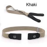 No Buckle Stretch Belt Buckless Belt Invisible Elastic Waist Belt Unisex for Jeans Pants, For Women Men