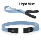 No Buckle Stretch Belt Buckless Belt Invisible Elastic Waist Belt Unisex for Jeans Pants, For Women Men