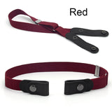 No Buckle Stretch Belt Buckless Belt Invisible Elastic Waist Belt Unisex for Jeans Pants, For Women Men
