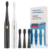 HULIANFU Newest Super Sonic Electric Toothbrushes for Adults Kids Smart Timer Rechargeable Whitening Toothbrush IPX7 with 3 Brush Heads