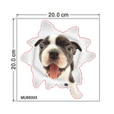 HULIANFU 2023 3D Lovely Pet Self-adhesive Wallpaper Children Living Room Bathroom Toilet Decals Mural Tattoo