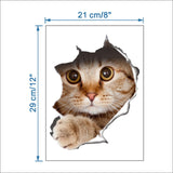 HULIANFU 2023 3D Lovely Pet Self-adhesive Wallpaper Children Living Room Bathroom Toilet Decals Mural Tattoo