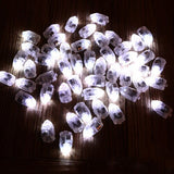 HULIANFU RGB Changeble Flashing LED Balloons Light For Paper Lanterns  Home Wedding Party Floral Decoration Lamp Mini Battery Operated