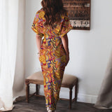 hulianfu Women Summer Elegant Button Ruched Bandage Shirt Dress Fashion Casual Short Sleeve Solid V Neck Beach Maxi Dress