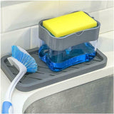 HULIANFU liquid soap dispensersScrubbing Liquid Detergent Dispenser Press-type Liquid Soap Box Pump Organizer Kitchen soap dispenser
