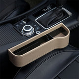 HULIANFU Leather Car Cup Holder Seat Organizer Holder Multifunctional Auto Seat Gap Storage Box Abs Seat Seam Pockets Trunk Organizer