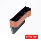 HULIANFU Leather Car Cup Holder Seat Organizer Holder Multifunctional Auto Seat Gap Storage Box Abs Seat Seam Pockets Trunk Organizer