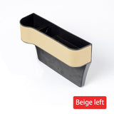 HULIANFU Leather Car Cup Holder Seat Organizer Holder Multifunctional Auto Seat Gap Storage Box Abs Seat Seam Pockets Trunk Organizer