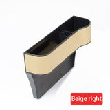 HULIANFU Leather Car Cup Holder Seat Organizer Holder Multifunctional Auto Seat Gap Storage Box Abs Seat Seam Pockets Trunk Organizer