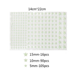 HULIANFU Luminous 3D Stars Dots Wall Sticker for Kids Room Bedroom Home Decoration Glow In The Dark Moon Decal Fluorescent DIY Stickers