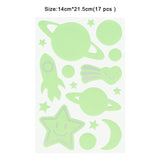 HULIANFU Luminous 3D Stars Dots Wall Sticker for Kids Room Bedroom Home Decoration Glow In The Dark Moon Decal Fluorescent DIY Stickers