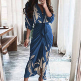 hulianfu Women Summer Elegant Button Ruched Bandage Shirt Dress Fashion Casual Short Sleeve Solid V Neck Beach Maxi Dress