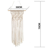 HULIANFU Macrame Wall Hanging Boho Tapestry Angels Wing Woven Bohemian Wall Decor Home Decoration For Apartment Bedroom Living Room
