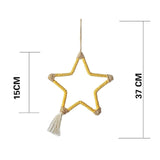HULIANFU Macrame Wall Hanging Boho Tapestry Angels Wing Woven Bohemian Wall Decor Home Decoration For Apartment Bedroom Living Room