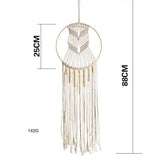 HULIANFU Macrame Wall Hanging Boho Tapestry Angels Wing Woven Bohemian Wall Decor Home Decoration For Apartment Bedroom Living Room