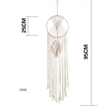 HULIANFU Macrame Wall Hanging Boho Tapestry Angels Wing Woven Bohemian Wall Decor Home Decoration For Apartment Bedroom Living Room