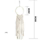 HULIANFU Macrame Wall Hanging Boho Tapestry Angels Wing Woven Bohemian Wall Decor Home Decoration For Apartment Bedroom Living Room