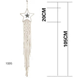HULIANFU Macrame Wall Hanging Boho Tapestry Angels Wing Woven Bohemian Wall Decor Home Decoration For Apartment Bedroom Living Room