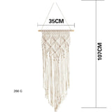 HULIANFU Macrame Wall Hanging Boho Tapestry Angels Wing Woven Bohemian Wall Decor Home Decoration For Apartment Bedroom Living Room