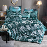 HULIANFU Jacquard Weave Duvet Cover Bed Euro Bedding Set for Double Home Textile Luxury Pillowcases Bedroom Comforter 220x240 no sheet