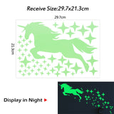 HULIANFU Luminous 3D Stars Dots Wall Sticker for Kids Room Bedroom Home Decoration Glow In The Dark Moon Decal Fluorescent DIY Stickers