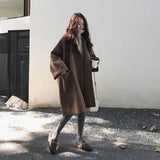 Hulianfu Overcoat Women Autumn And Winter New Woolen Coat Small
